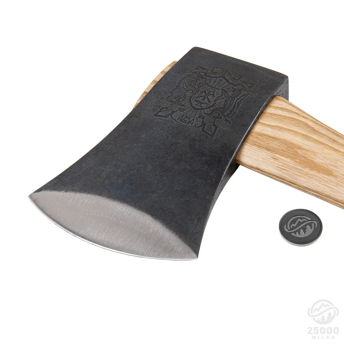 Anika “American Felling” Axe with leather sheath feature image