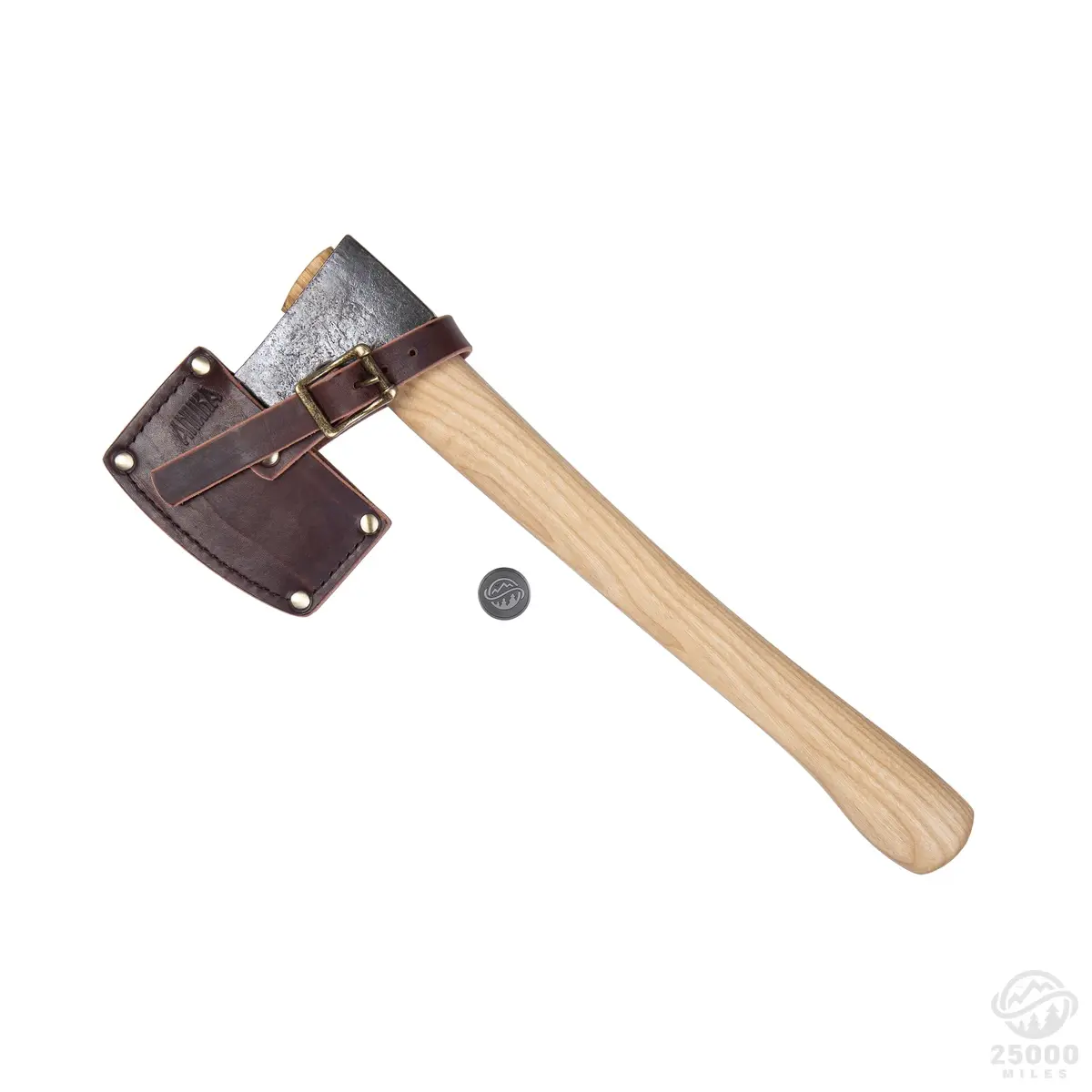 anika “tomahawk bearded” axe with leather sheath main image