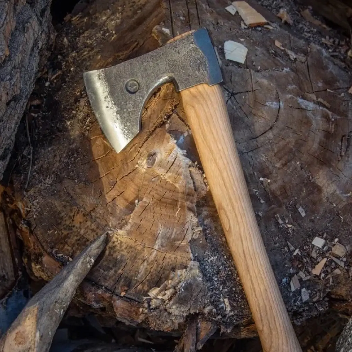anika “leshiy” axe with leather sheath main image